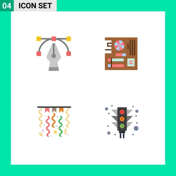 Set Von Modernen Symbolen Symbole Zeichen Für Design Dekorationen Board — Stockvektor
