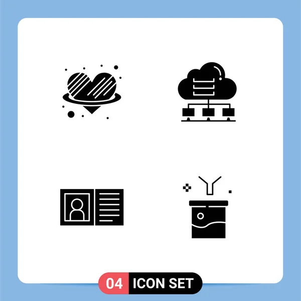 Thematische Vektor Solid Glyphen Und Editierbare Symbole Für Winkel Kommunikation — Stockvektor