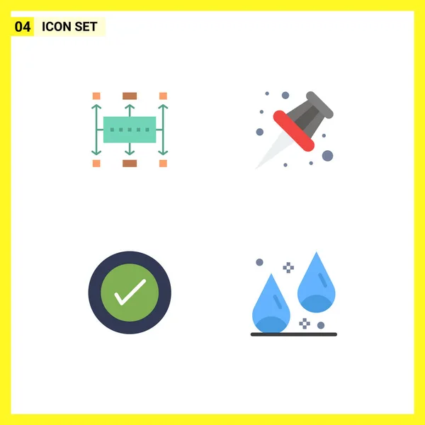 Universal Icon Symbols Group Modern Flat Icons Workflow Modern Pin — Διανυσματικό Αρχείο