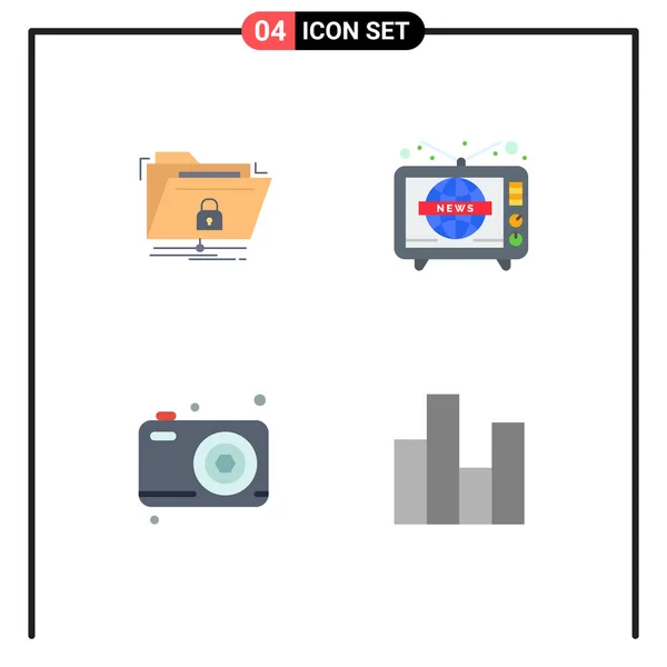 Ensemble Symboles Modernes Icônes Interface Utilisateur Signes Pour Cryptage Papa — Image vectorielle