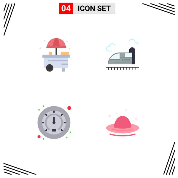 User Interface Flat Icon Pack Modern Signs Sysymbols City Traffic — Archivo Imágenes Vectoriales
