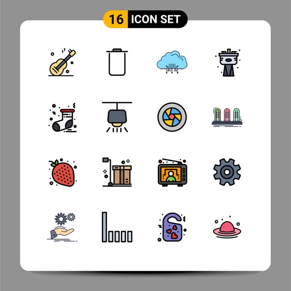 Creative Icons Modern Signs Sysymbols Sock System Computing Plumbing Mechanical — Vector de stock