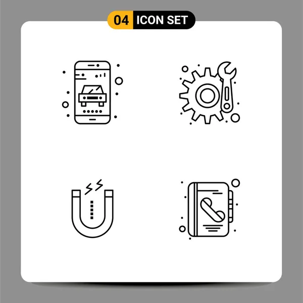 Pictogram Set Simple Filledline แบนของการจ การด การซ อมแซม องค ประกอบการออกแบบเวกเตอร — ภาพเวกเตอร์สต็อก