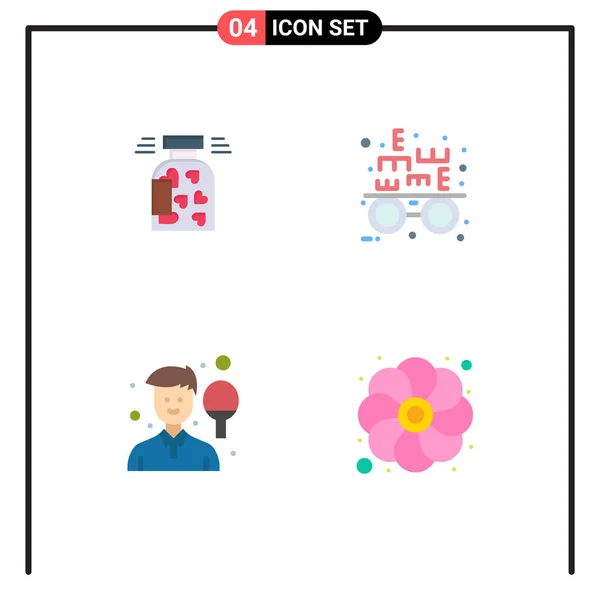 Stock Vector Icon Pack Line Signs Symbols Jar Boy Heart — 스톡 벡터
