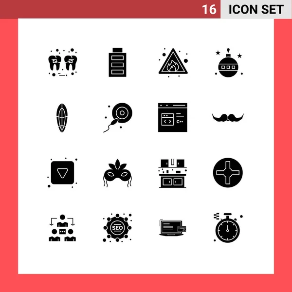 Universal Icon Symbols Group Modern Solid Glyphen Recreation Halloween Alert — Stockvektor