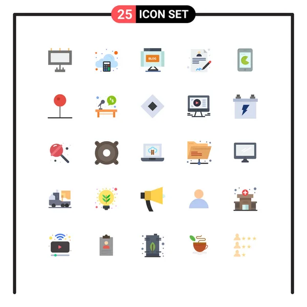 Stock Vector Icon Pack Mit Zeilenzeichen Und Symbolen Für Hardware — Stockvektor