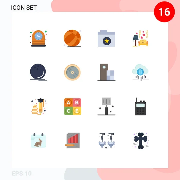 Stock Vector Icon Pack Line Signs Symbols Game Wedding Favorite — 스톡 벡터