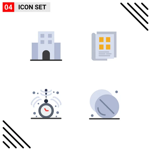 Flat Icon Concept Voor Websites Mobiel Apps Appartement Telefoonboek Reizen — Stockvector