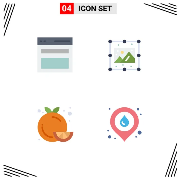 Stock Vector Icon Pack Line Signs Symbols Communication Food User — Stock Vector