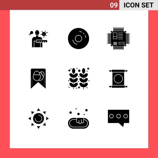 Stock Vector Icon Pack Líneas Símbolos Para Otoño Invierno Dulce — Vector de stock