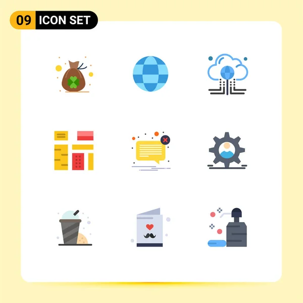 Universal Icon Symbols Group Modern Flat Colors Alert Native Computing — Vetor de Stock