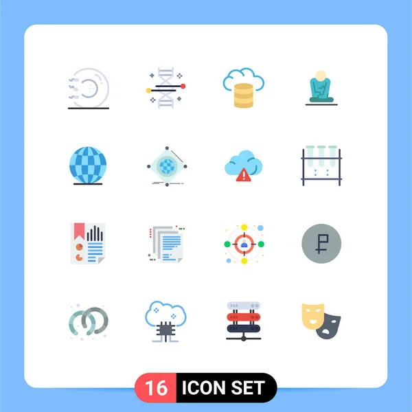 Pictogram Simple Flat Colors Global 遺伝的改変 ホスティングCreative Vector Design Elementsの編集可能なパック — ストックベクタ