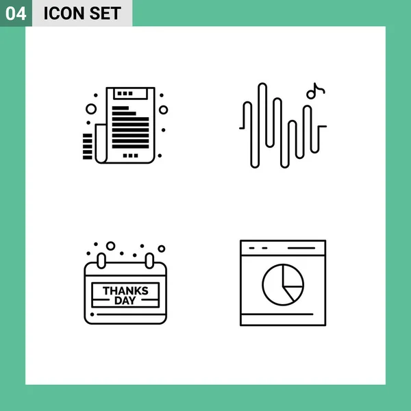 Universal Icon Symbols Group Modern Filledline Flat Colors Electronic Day — Διανυσματικό Αρχείο