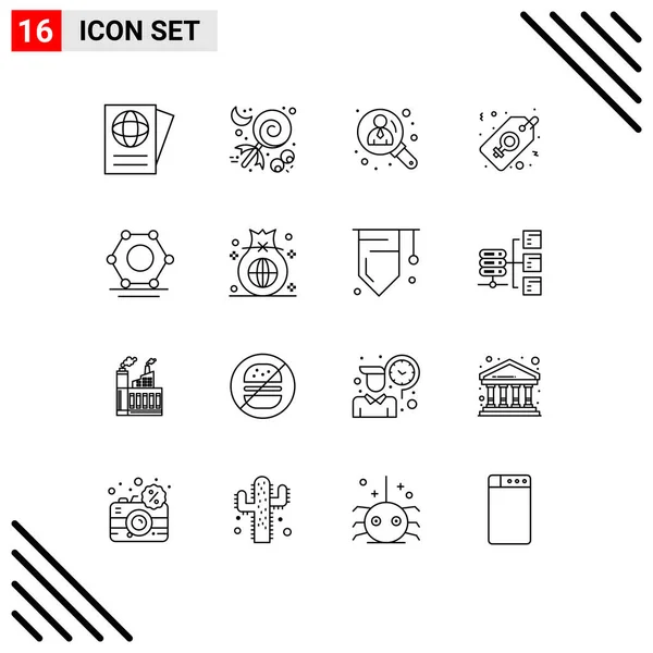 Creative Icons Modern Signs Symbols Super Connected Digital Management Women — Stock Vector