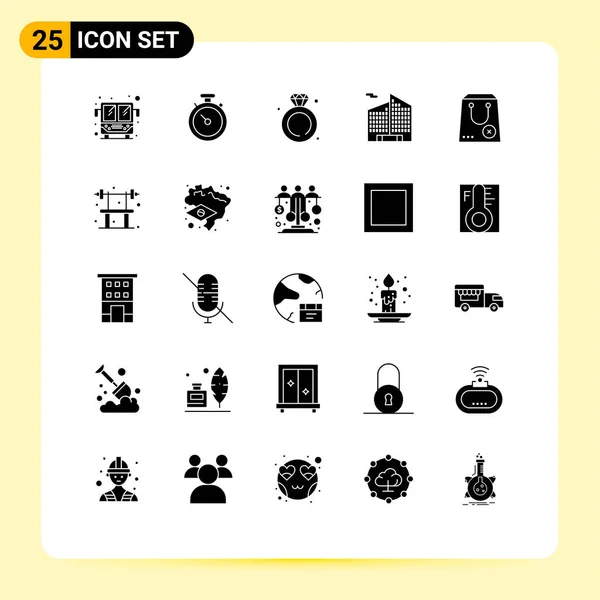 Set Modern Icons Sysymbols Signs Close Jewelry Buy Business Editable — Vector de stock