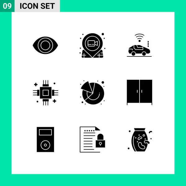 Stock Vector Icon Pack Van Line Signs Symbolen Voor Financiën — Stockvector