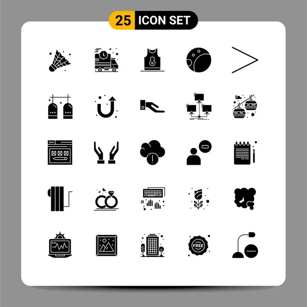 Stock Vector Icon Pack Líneas Símbolos Para Actividades Continuación Camisa — Vector de stock