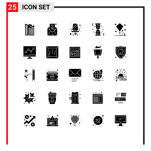 Universal Icon Symbols Group Modern Solid Glyphs Summer Holiday Furniture — Διανυσματικό Αρχείο