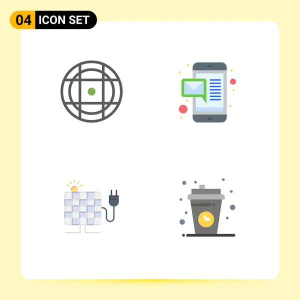 Creative Icons Современные Знаки Символы Мяча Вилки Электронной Почты Энергии — стоковый вектор