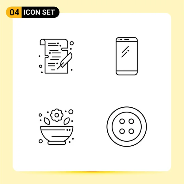 유니버설 모르타르 모바일 Editable Vector Design Elements — 스톡 벡터