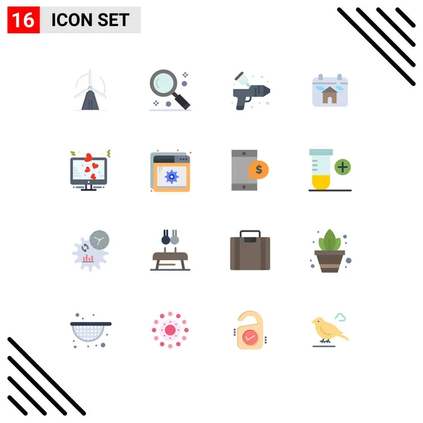 Stock Vector Icon Pack Van Line Signs Symbolen Voor Weergave — Stockvector