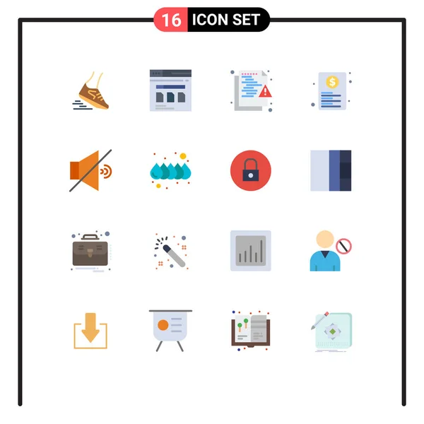 Creative Icons Modern Signs Symbols Page Document Website Security Network — Stockový vektor