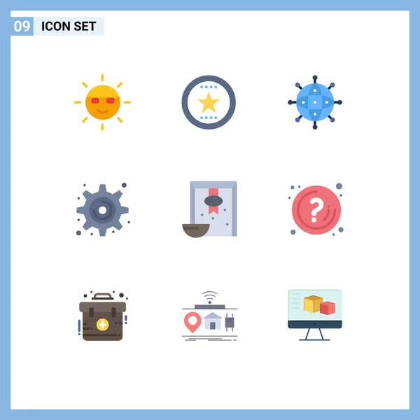 Stock Vector Icon Pack Mit Linienzeichen Und Symbolen Für Einstellungen — Stockvektor