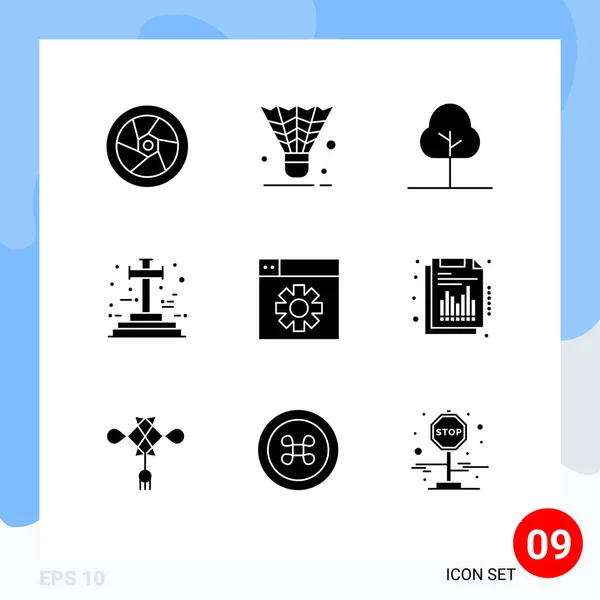 Creative Icons Modern Signs Symbols Design Halloween Sport Graveyard Cross — Stock Vector