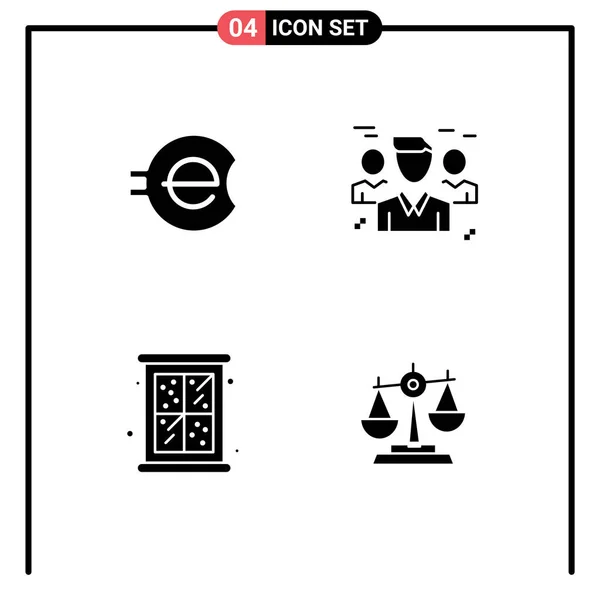 Thematic Vector Solid Glyphs Editable Symbols Coin Christmas Crypto Currency — Vettoriale Stock