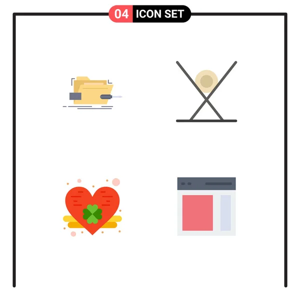 User Interface Pack Basic Flat Icons Box Sushi Tech Fast — Διανυσματικό Αρχείο