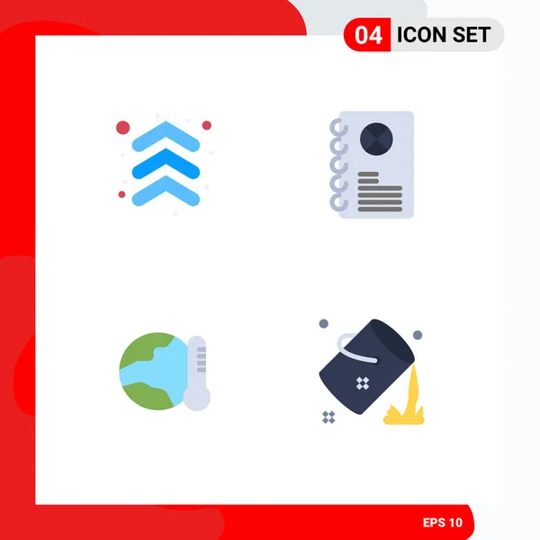 Stock Vector Icon Pack Mit Linienzeichen Und Symbolen Für Pfeil — Stockvektor