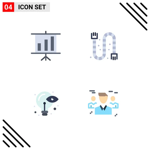 Universal Flat Icons Set Web Mobile Applications Business Eye Construction — Stock Vector