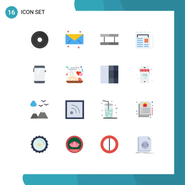 Conjunto Iconos Interfaz Usuario Moderna Símbolos Signos Para Móviles Teléfono — Vector de stock