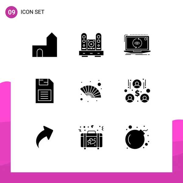 Creative Icons Modern Signs Sysymbols Mobile Chip Memory Card Living — Archivo Imágenes Vectoriales
