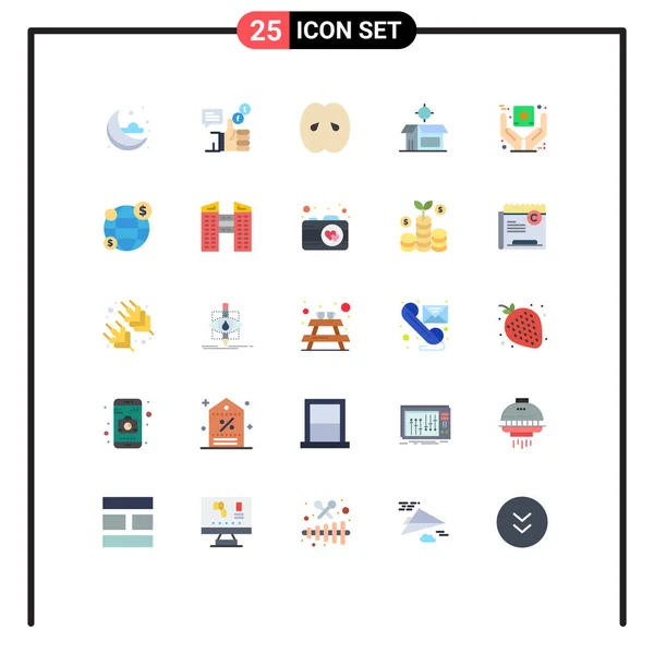 Stock Vector Icon Pack Mit Zeilenzeichen Und Symbolen Für Beste — Stockvektor