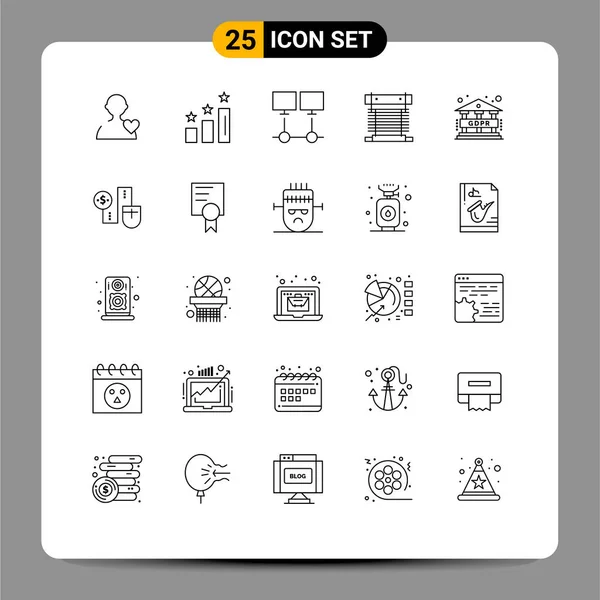 Creative Icons Modern Signs Design Elements Data Cpu Connection Cooling — стоковый вектор