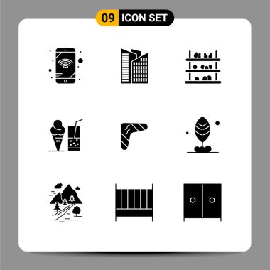 Yerli, Avustralyalı, süpermarket, Avustralyalı, Avustralya, Yazın Düzenlenebilir Vektör Tasarım Elementleri 'nin 9 Evrensel Sembolü