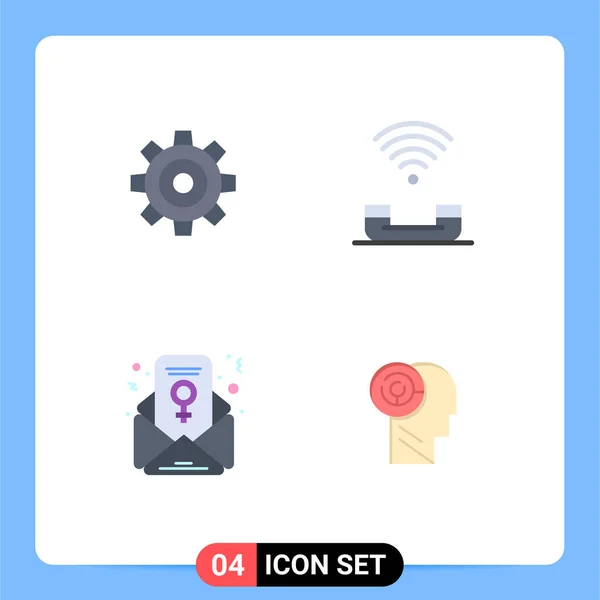 User Interface Flat Icon Pack Modern Signs Symbols Basic Phone — Stockový vektor