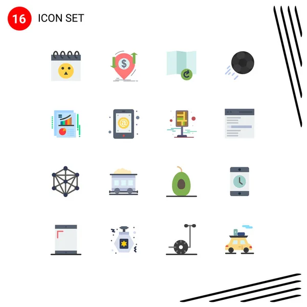 Set Von Modernen Symbolen Symbole Zeichen Für Kuchen Diagramm Karte — Stockvektor