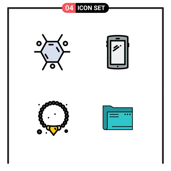 Creative Icons Modern Signs Sysymbols Biology Jewelry Phone Android Folder — Archivo Imágenes Vectoriales