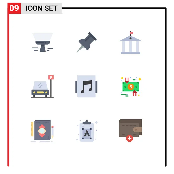 Stock Vector Icon Pack Líneas Signos Símbolos Para Circulación Escaparate — Vector de stock