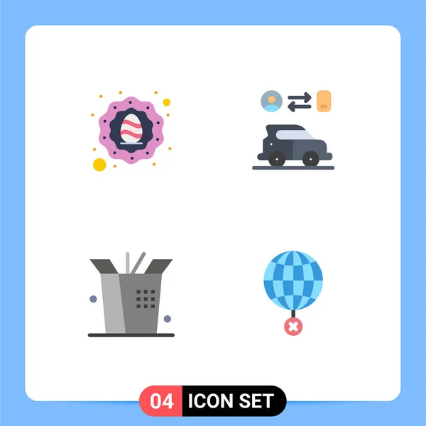 Flat Icon Pack Van Universele Symbolen Van Vakantie Wok Man — Stockvector