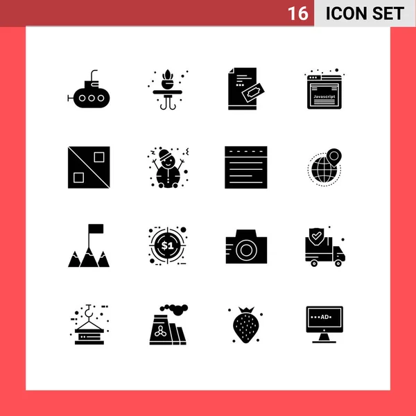 Creative Icons Modern Signs Sysymbols Man Design Pad Cross Javascript — Vector de stock