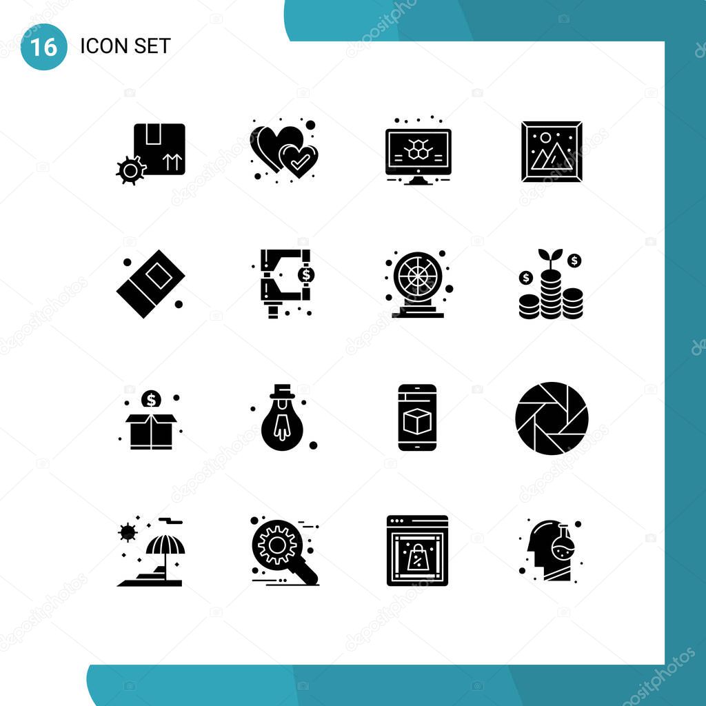 Pack Of 16 Modern Solid Glyphs Signs And Symbols For Web Print Media Such As Stationary Education Info Picture Interior Editable Vector Design Elements Premium Vector In Adobe Illustrator Ai Pack Of 16 Modern Solid Glyphs Signs And Symbols For Web Print Media Such As Stationary Education Info Picture Interior Editable Vector Design Elements Premium Vector In Adobe Illustrator Ai