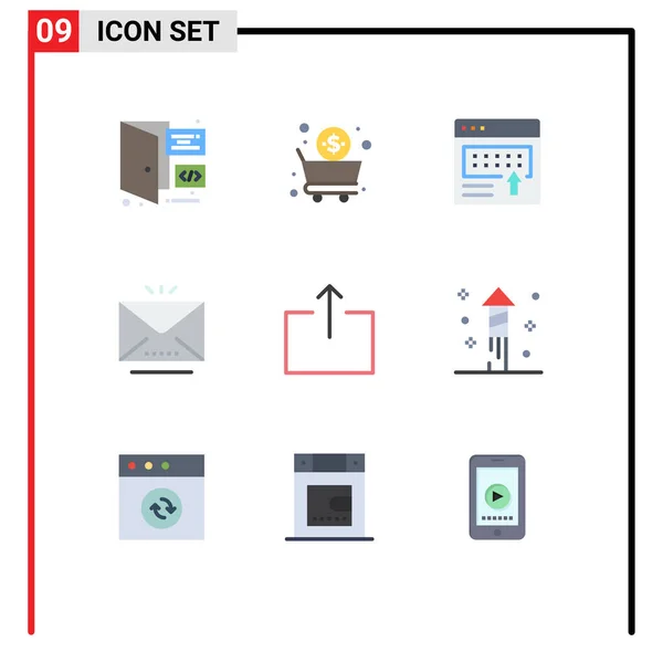 Stock Vector Icon Pack Mit Linienzeichen Und Symbolen Für Pfeil — Stockvektor