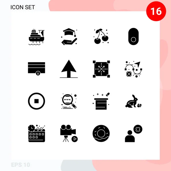 마우스 Editable Vector Design Elements 크리에이티브 아이콘 사인과 — 스톡 벡터