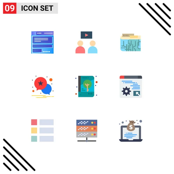 Universal Icon Symbols Group Modern Flat Colors Cover Book Currency —  Vetores de Stock