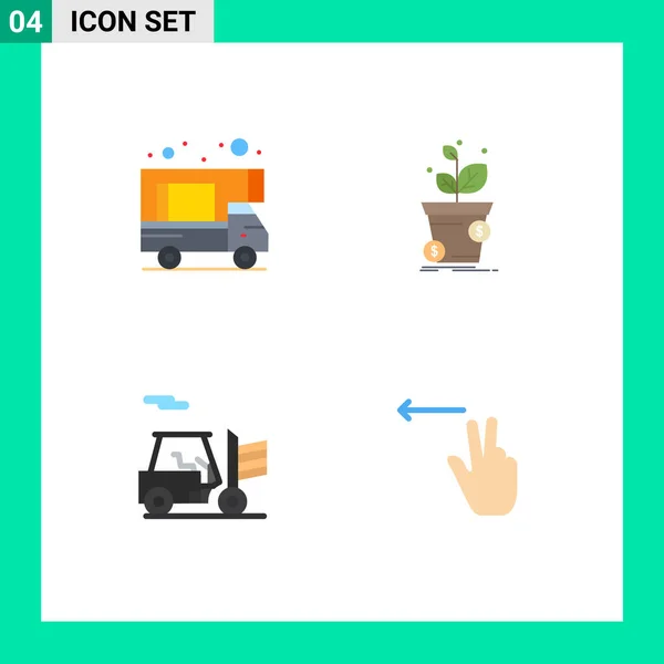 Stock Vector Icon Pack Line Signs Symbols Camping Outline Dollar — 스톡 벡터