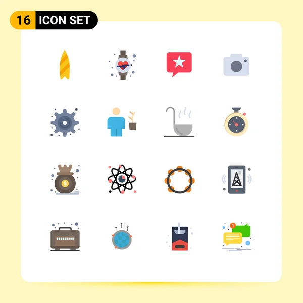 Stock Vector Icon Pack Mit Linienzeichen Und Symbolen Für Einstellungen — Stockvektor