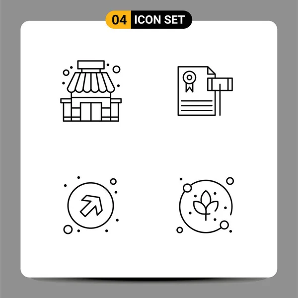 사용자 인터페이스 화살표 슈퍼마켓 Editable Vector Design Elements — 스톡 벡터